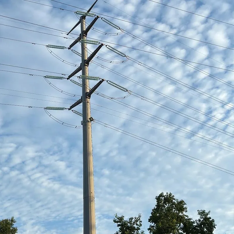 Galvanized Steel Pipe Transmission Tower